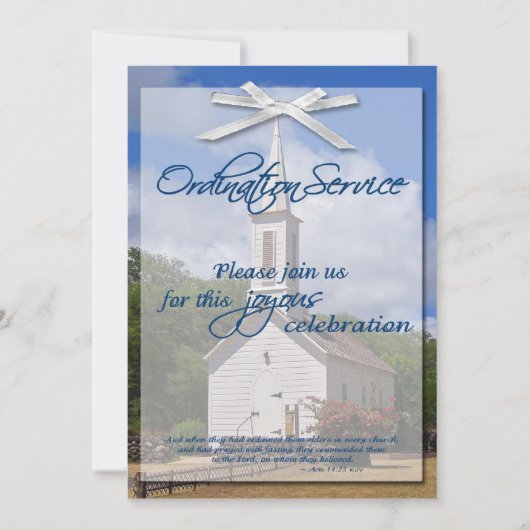 Ordination Uitnodiging (Voorkant)