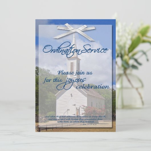 Ordination Uitnodiging (Staand voorkant)