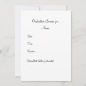 Ordination Uitnodiging (Achterkant)