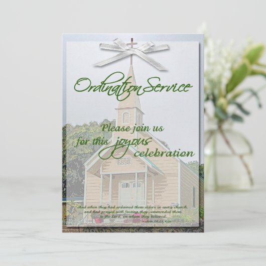 Ordination Uitnodiging (Staand voorkant)