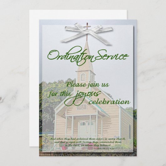 Ordination Uitnodiging (Voorkant / Achterkant)