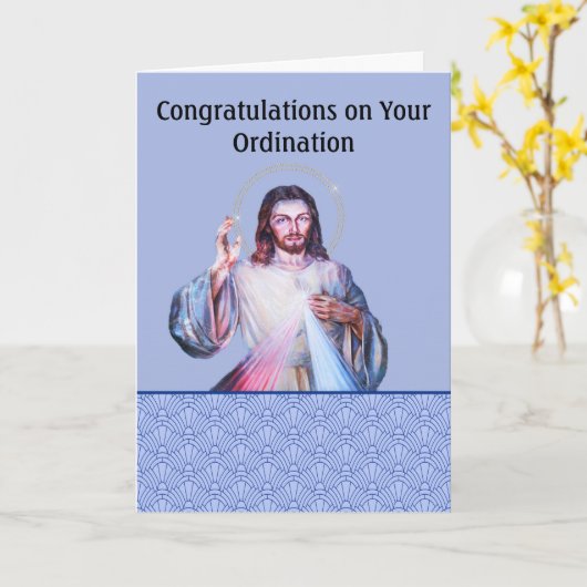 Ordination with Afbeelding of God Kaart (Gele Bloem)