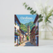 Ordino Andorra Briefkaart (Staand voorkant)