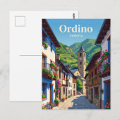 Ordino Andorra Briefkaart (Voorkant / Achterkant)