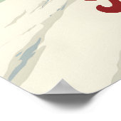 Ordino Arcalis Andorra Ski Resort Reisposter Poster (Hoek)