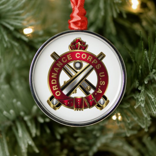 Ordnance Corps Metalen Ornament (Boom)