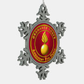 Ordnance Corps Snowflake Tin Sneeuwvlok Ornament (Links)