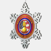 Ordnance Corps Tin Sneeuwvlok Ornament (Rechts)