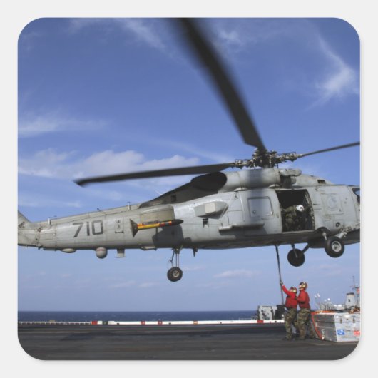 Ordnancemen verbinden transportkabels vierkante sticker (Voorkant)