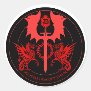 ORDO DRAGON RONDE STICKER