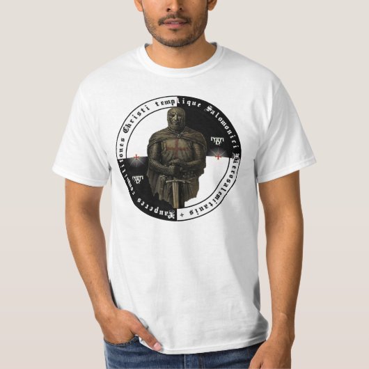 Ordo Templari Shirt mit stehendem Ritter (Voorkant)