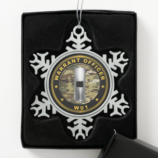 Ordonnateur één tin sneeuwvlok ornament (Kistje)