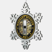 Ordonnateur één tin sneeuwvlok ornament (Rechts)