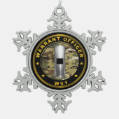 Ordonnateur één tin sneeuwvlok ornament (Voorkant)