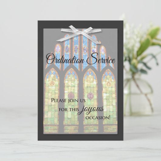 Ordonnement - gordelglas kaart (Staand voorkant)