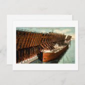 Ore laden in Duluth-Superior Harbour Briefkaart (Voorkant / Achterkant)
