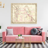 Ore, Wash, Ida, Mont Canvas Afdruk (Insitu (Woonkamer))