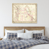 Ore, Wash, Ida, Mont Canvas Afdruk (Insitu (Slaapkamer))