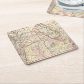 Ore, Wash, Ida, Mont Kartonnen Onderzetters (Schuin)