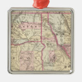 Ore, Wash, Ida, Mont Metalen Ornament (Voorkant)