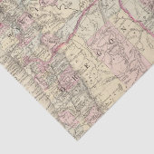 Ore, Wash, Ida, Mont Tissuepapier (Detail)