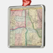 Ore, Wash, Idaho, Mont Map van Mitchell Metalen Ornament (Links)