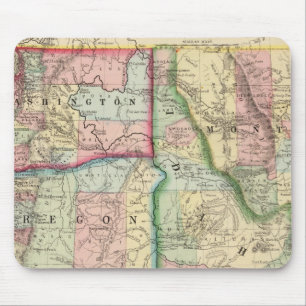 Ore, Wash, Idaho, Mont Map van Mitchell Muismat