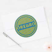 Örebro City Pride Embleem – Zweedse identiteit Ronde Sticker (Envelop)