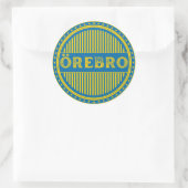 Örebro City Pride Embleem – Zweedse identiteit Ronde Sticker (Tas)