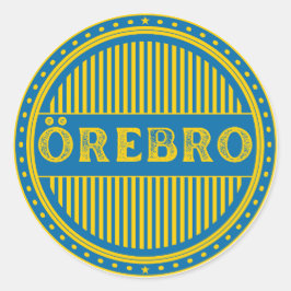 Örebro City Pride Emblem – Swedish Identity Ronde Sticker