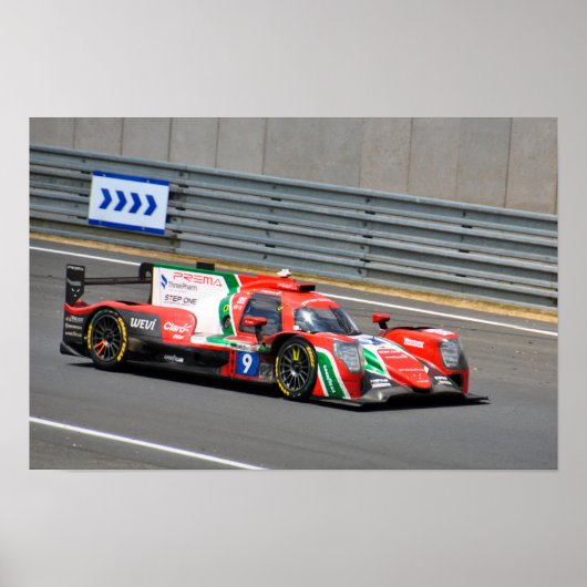 Oreca 07 Gibson no9 24 uur van Le Mans 2023 Poster (Voorkant)