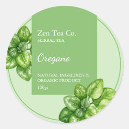 Oregano Herbal Tea Zakelijk Label