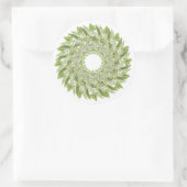 OREGANO KRANS Grote ronde Stickers (Tas)