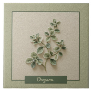Oregano Kruiden Keuken Decoratie Faux Reliëf Tegeltje