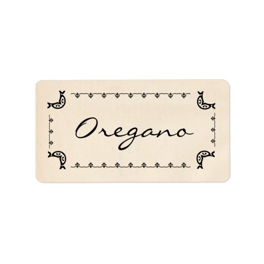  oregano-labels etiket (Voorkant)