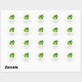 Oregano Memorial Funeral Seed Packet Ronde Sticker (Vel)