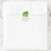 Oregano Memorial Funeral Seed Packet Ronde Sticker (Tas)