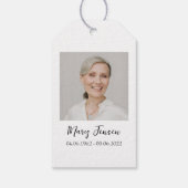 Oregano Seed Packet Memorial begrafenis Cadeaulabel (Achterkant)