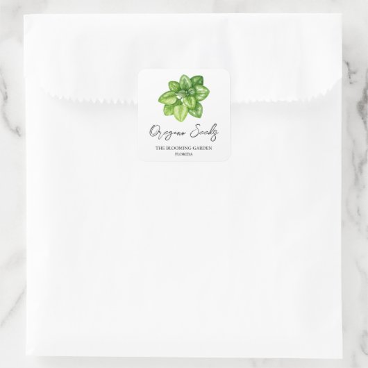 Oregano Seeds label (Tas)