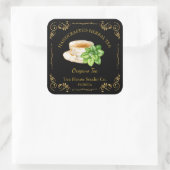  Oregano Tea Square Label (Tas)