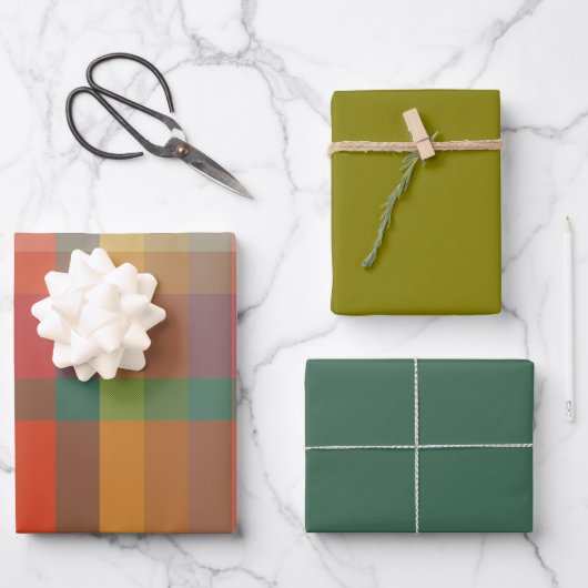 Oregano & Thyme Inpakpapier Plat Vel Set van 3 (Voorkant)