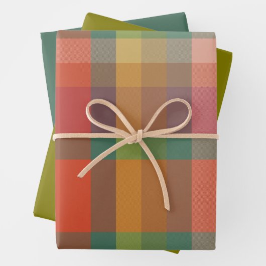 Oregano & Thyme Wrapping Paper Flat Sheet Set of 3 (In situ)