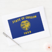 Oregon 1859 Vlag Rechthoekige Sticker (Envelop)