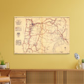 Oregon 6 canvas afdruk (Insitu (Woonkamer))