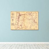 Oregon 6 canvas afdruk (Insitu (Houten vloer))