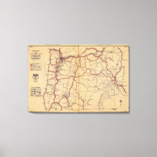 Oregon 6 canvas afdruk