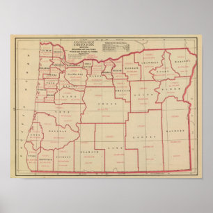 Oregon agric, boerderij values, products, acreaux poster