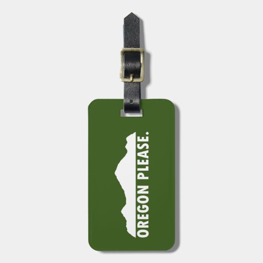 Oregon alsjeblieft bagagelabel (Voorkant verticaal)