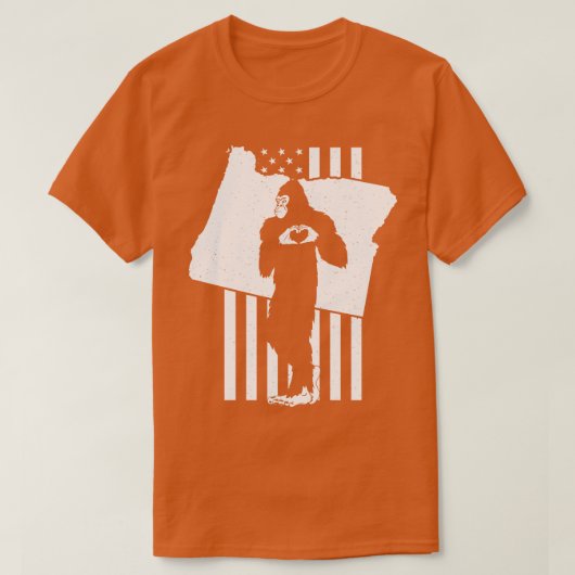 Oregon Amerikaanse Vlag T-shirt (Design voorkant)