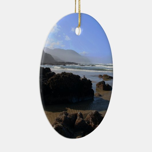 Oregon Beach Keramisch Ornament (Rechts)